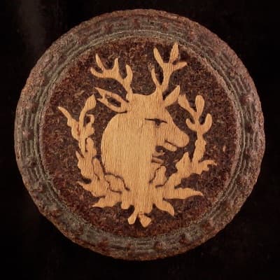 Westlake design with deer facing right, black